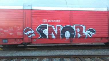 Graffiti Train - Photo by Hallunken - SNOB
