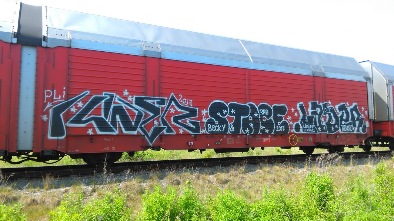 Graffiti Train - Photo by Hallunken - kwer, stace, lager