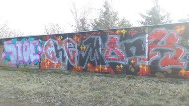 Graffiti Wall - Photo by Hallunken - Stoe, CheMonk (2016)