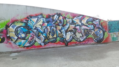 Graffiti Wall - Photo by Hallunken - Geige, Ofs (2015)