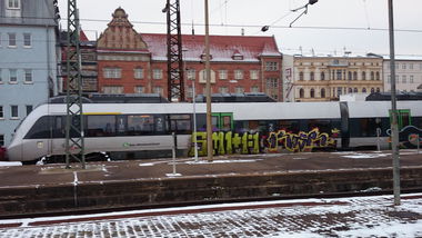 Graffiti Train - Photo by Hallunken - Rusk (2014)