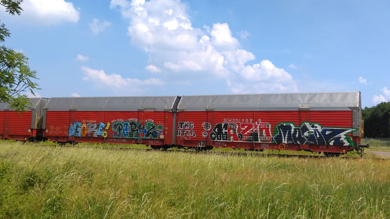 Graffiti Train - Photo by Hallunken - COKE, Perez, KA.ZO