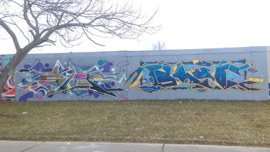 Graffiti Wall - Photo by Hallunken - Spot189, BLUE (2017)