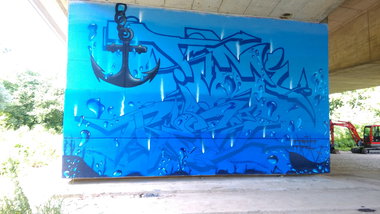 Graffiti Wall - Photo by Hallunken - Time, Retro (2016)