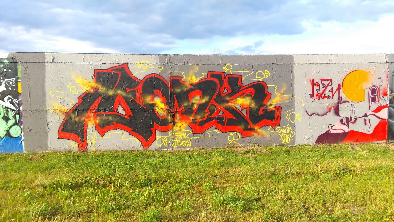 Graffiti Wall - Photo by Hallunken - Monk (2016)