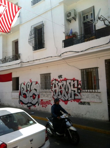 Graffiti Bombing in Sidi belyout - Photo by Hams - Biz, Hams, Morocco (2015)