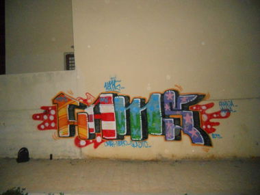 Graffiti Bombing in Fes - Photo by Hams - Hams (2013)