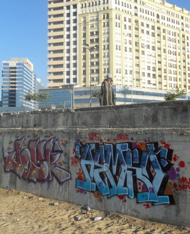 Graffiti Bombing in Tangier - Photo by Hams - hams, morocco (2013)