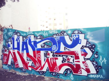 Graffiti Wall in Fes - Photo by Hams (2013)