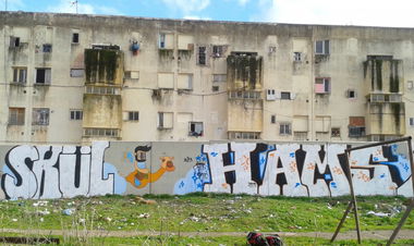 Graffiti Wall in Fes - Photo by Hams - Skul (2014)