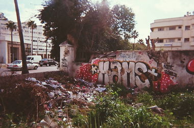 Graffiti Bombing in Fes - Photo by Hams