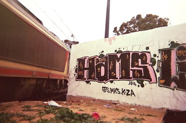 Graffiti Wall in Fes - Photo by Hams