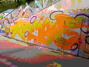 Graffiti Wall in Freiburg - Photo by Handkante - ramboe, freiburg, lsd