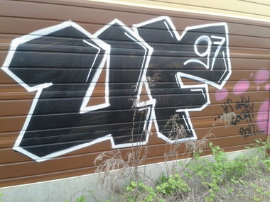 Graffiti Wall in Dieburg - Photo by Handykamera - UF97, Uf, UltrasFrankfurt