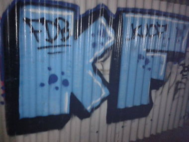Graffiti Bombing - Photo by Handykamera - KF, Kucf, KucF
