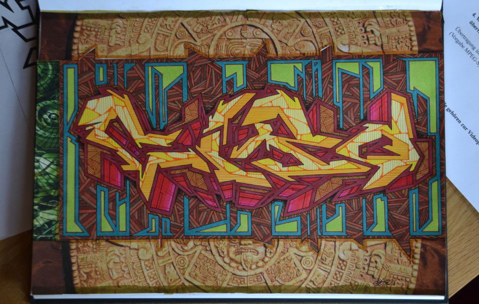Graffiti Sketch - Photo by Hanebuechen - ciro, sketch, collage (2013)
