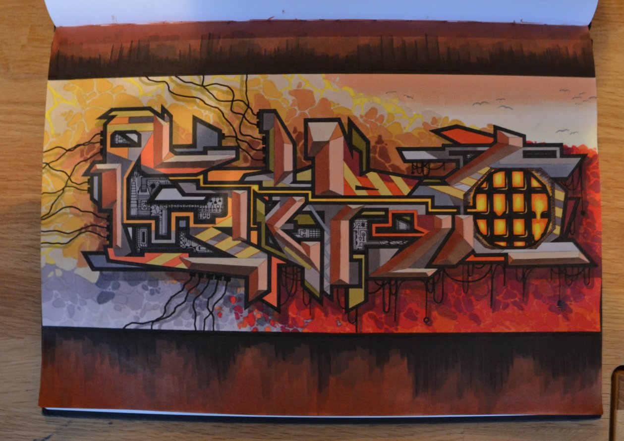 Graffiti Sketch - Photo by Hanebuechen - ciro, juce, sketch