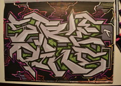 Graffiti Sketch - Photo by Hanebuechen - Streetpins, ciro, battle