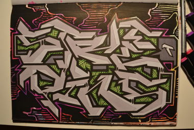 Graffiti Sketch - Photo by Hanebuechen - Streetpins, ciro, battle