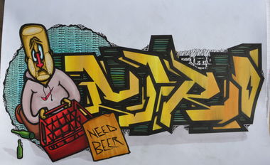 Graffiti Sketch - Photo by Hanebuechen - ciro, character, need