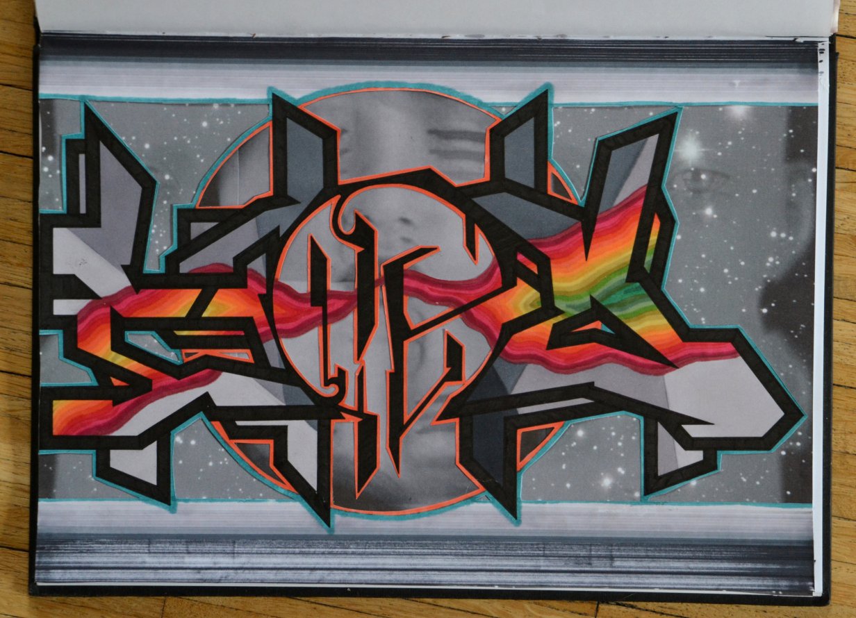 Graffiti Sketch - Photo by Hanebuechen - ciro, space, collage (2014)