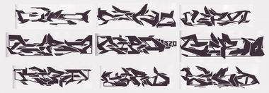 Graffiti Sketch - Photo by Hanebuechen - ciro, black, and