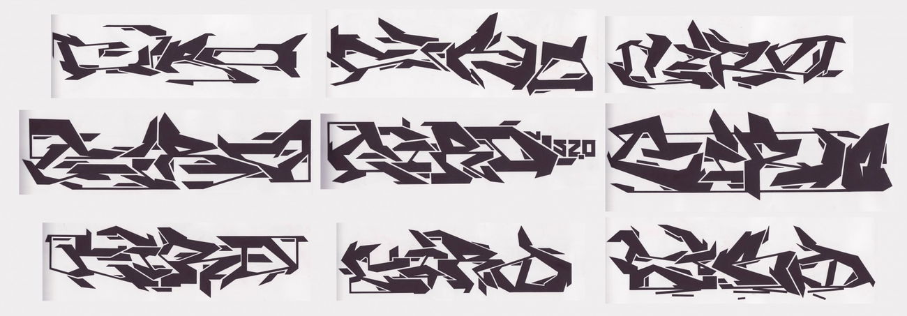 Graffiti Sketch - Photo by Hanebuechen - ciro, black, and