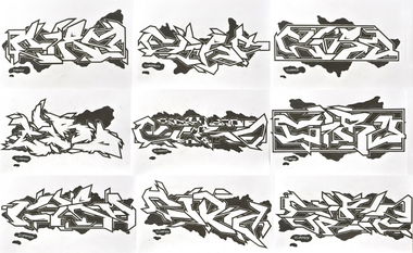 Graffiti Sketch - Photo by Hanebuechen - ciro, black, and (2015)