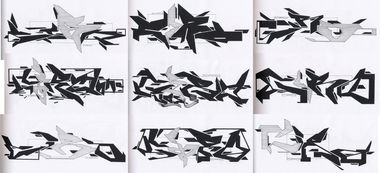 Graffiti Sketch - Photo by Hanebuechen - ciro, black, and (2016)