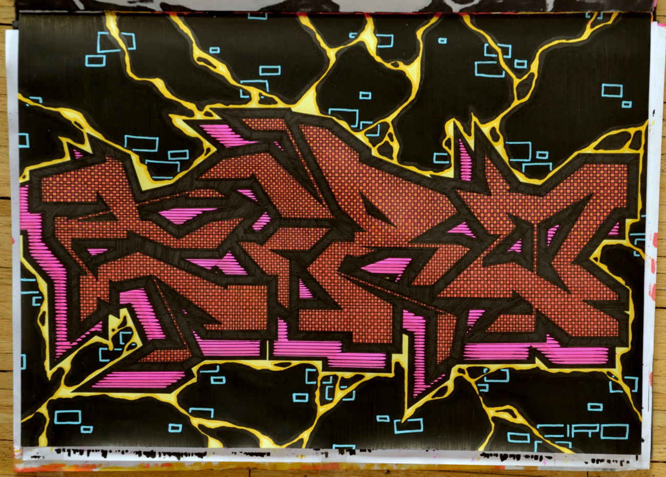 Graffiti Sketch - Photo by Hanebuechen - ciro, sketch, kästchen (2016)