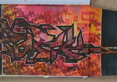 Graffiti Sketch - Photo by Hanebuechen - ciro, pork, calligraphy (2015)