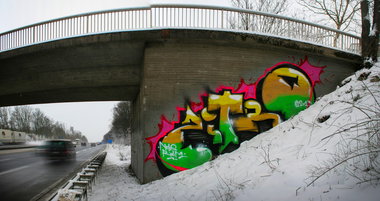 Graffiti Wall - Photo by HansFirlefanz - zitro, zitrone, autobahn