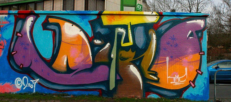 Graffiti Wall - Photo by HansFirlefanz - zitro, zitrone, kmc