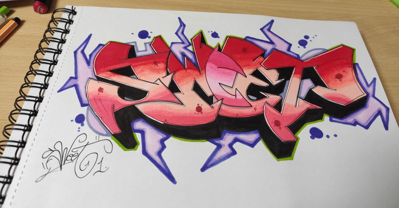 Graffiti Sketch - Photo by Hansa82 - SweetsweetSWEET
