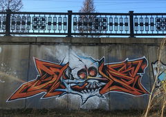 Graffiti Wall in Красноярск - Photo by Haols (2018)