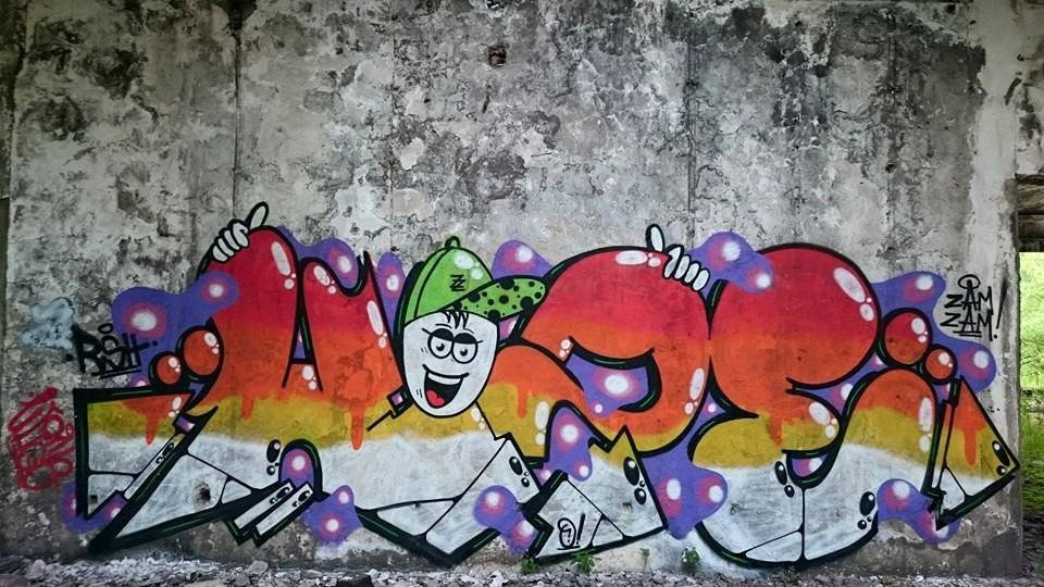 Graffiti Wall in Lupeni - Photo by Haos1 (2015)