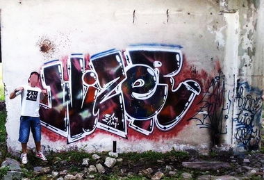 Graffiti Wall in Timi?oara - Photo by Haos1 - HAOS, ZAM, ZAM (2014)