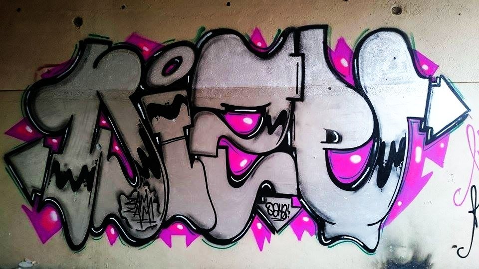 Graffiti Wall in Timi?oara - Photo by Haos1 (2015)