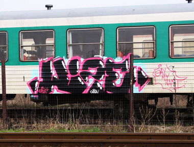 Graffiti Train in Timi?oara - Photo by Haos1 (2015)