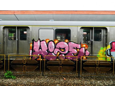 Graffiti Train in Bra?ov - Photo by Haos1 (2015)