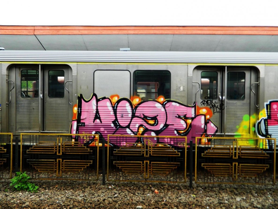 Graffiti Train in Bra?ov - Photo by Haos1 (2015)