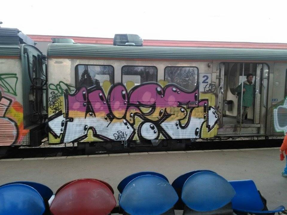 Graffiti Train in Bra?ov - Photo by Haos1 (2015)