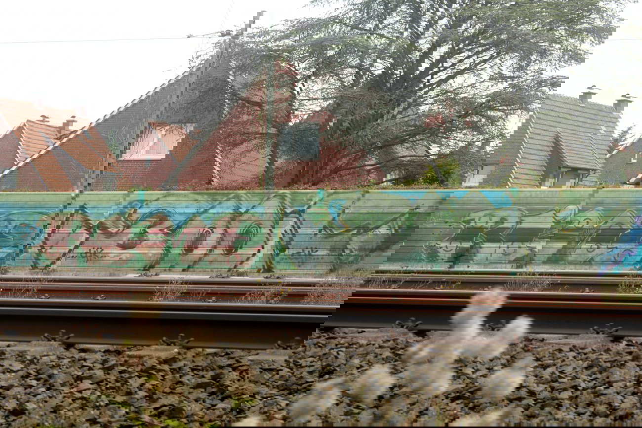 Graffiti Wall - Photo by HarrySpotter - Münster