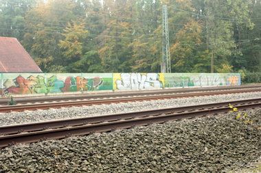 Graffiti Bombing - Photo by HarrySpotter - Münster, joys