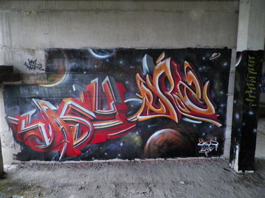 Graffiti Wall - Photo by HarzPiraten - Easy, Eroz, Harzpiraten (2015)