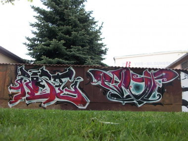 Graffiti Wall in Oschersleben - Photo by HarzPiraten - Rose, Pirat (2011)