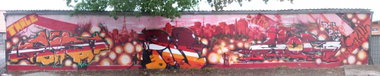 Graffiti Wall in Thale - Photo by HarzPiraten - Zois, Pois, Ezor (2013)