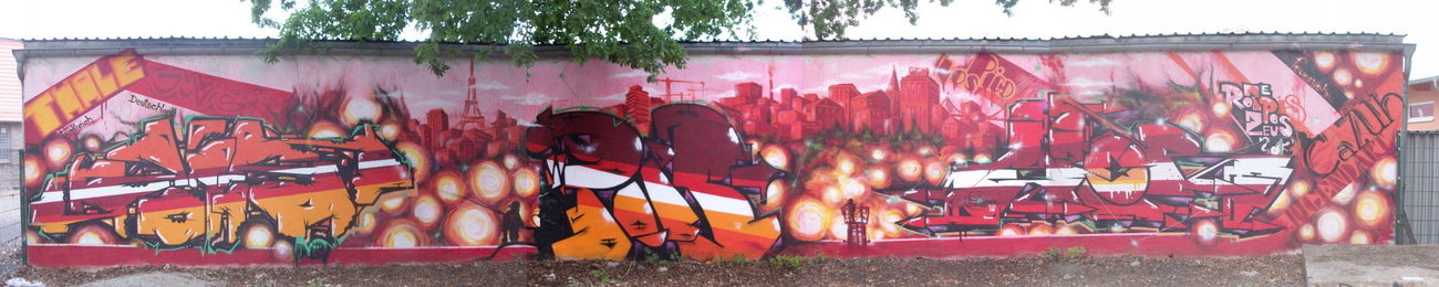 Graffiti Wall in Thale - Photo by HarzPiraten - Zois, Pois, Ezor (2013)