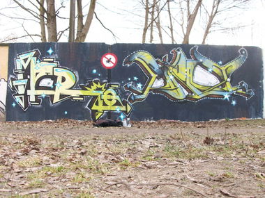 Graffiti Wall in Quedlinburg - Photo by HarzPiraten - Mero, Heis, Pirat (2011)