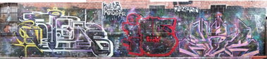 Graffiti Wall in Nordhausen - Photo by HarzPiraten - Rois, Heis, Iocrew (2012)